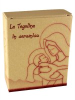 Immagine di 'Tegola in ceramica "Sacra Famiglia" - altezza 8,5 cm'
