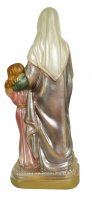Immagine di 'Statua Sant'Anna in gesso madreperlato dipinta a mano - circa 15 cm'