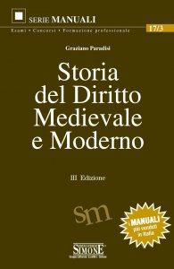 Copertina di 'Storia del Diritto Medievale e Moderno'