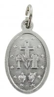 Immagine di 'Medaglia Miracolosa in alluminio argentato - altezza medaglietta 1,8 cm circa'