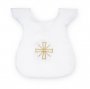 Vestina bianca per Battesimo con croce dorata