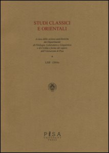 Copertina di 'Studi classici e orientali (2016)'
