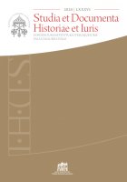 Studia et Documenta Historiae et Iuris 2020 | LXXXVI
