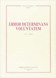 Copertina di 'Error determinans voluntatem (can. 1099)'