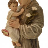 Immagine di 'Statua di Sant'Antonio in resina colorata - altezza 40 cm'