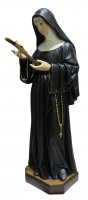 Immagine di 'Statua Santa Rita in resina dipinta a mano - 83 cm'