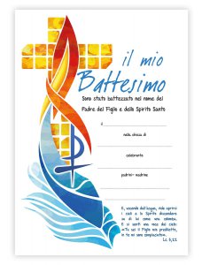 Copertina di 'Pergamena in cartoncino "Il mio battesimo" (10 pezzi) - Dimensioni 18x24 cm'