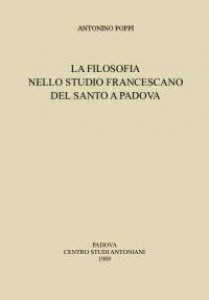 Copertina di 'La filosofia nello Studio francescano del Santo a Padova'