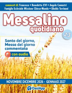 Copertina di 'Messalino Quotidiano. Novembre Dicembre 2026 Gennaio 2027'