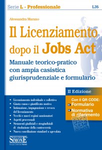 Copertina di 'Il Licenziamento dopo il Jobs Act'