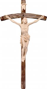 Copertina di 'Crocifisso Cristo della Passione con croce - Demetz - Deur - Statua in legno dipinta a mano. Altezza pari a 21 cm.'