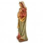 Immagine di 'Statua in resina colorata antichizzata "Madonna delle coccole" - altezza 30 cm'