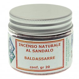 Copertina di 'Incenso naturale baldassarre in grani fragranza sandalo - peso 20 g'