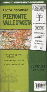 Copertina di 'Piemonte, Valle d'Aosta 1:250.000'