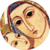 Immagine di 'Quadro stampa cm 10,6x14,5 - Volto Madonna di Padre Rupnik'