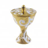 Pisside in ceramica "Modello Metallica" - 17 cm