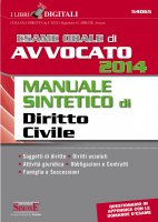 Esame orale di Avvocato 2014 Manuale sintetico di Diritto Civile - Redazioni Edizioni Simone