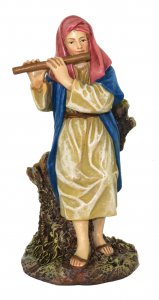 Copertina di 'Pastore con piffero Linea Martino Landi - presepe da 12 cm'