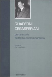 Copertina di 'Quaderni degasperiani per la storia dell'Italia contemporanea vol.1'
