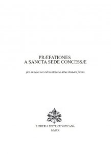 Copertina di 'Prefationes particulares a Sancta Sede concessae (Secondo rito 1962)'