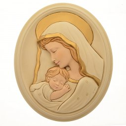 Copertina di 'Ovale Madonna col bambino (29 x 24)'