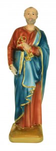 Copertina di 'Statua San Pietro in gesso dipinta a mano - 30 cm'