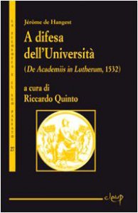 Copertina di 'A difesa dell'Universit. (De Academiis in Lutherum, 1532)'