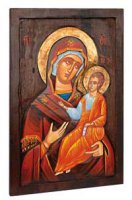 Icona in legno "Madonna odigitria" - dimensioni 42,5x27 cm