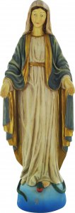 Copertina di 'Statua Madonna Miracolosa in resina colorata cm 40'