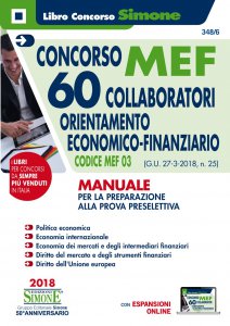 Copertina di 'Concorso MEF - 60 Collaboratori Economico Finanziario - Manuale'