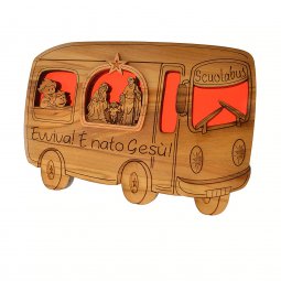 Copertina di 'Presepe in legno scuolabus'
