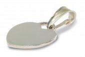 Immagine di 'Ciondolo a forma di cuore piatto in argento 925 - 1,6 cm'
