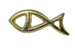 Copertina di 'Distintivo pesce dorato traforato - 2,5 cm'