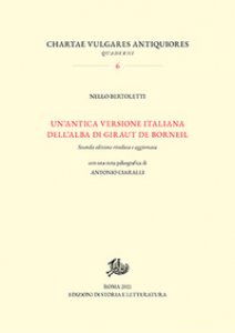 Copertina di 'Un' antica versione italiana dell'Alba di Giraut de Borneil'