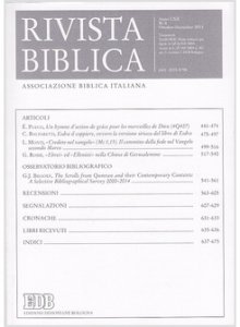 Copertina di 'Rivista biblica (2014) vol.4'