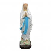Statua in resina colorata "Madonna di Lourdes" - altezza 42 cm
