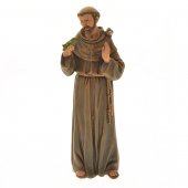 Statua in resina colorata "San Francesco" - altezza 16 cm