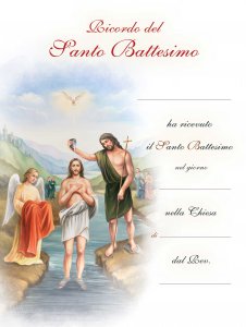 Copertina di 'Pergamena grande "Battesimo" - dimensioni 24x18 (10 pezzi)'
