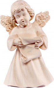 Copertina di 'Statuina dell'angioletto che canta, linea da 10 cm, in legno naturale, collezione Angeli Sissi - Demetz Deur'