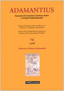 Copertina di 'Adamantius. Notiziario del Gruppo italiano di ricerca su «Origene e la tradizione alessandrina»'