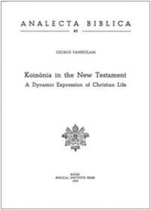 Copertina di 'Koinonia in the New Testament. A dynamic expression of christian life'