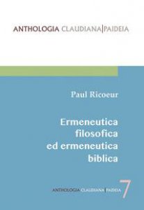 Copertina di 'Ermeneutica filosofica ed ermeneutica biblica'