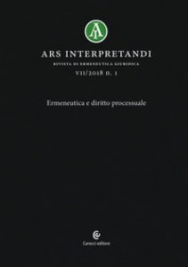 Copertina di 'Ars interpretandi (2018)'