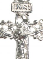 Immagine di 'Croce in argento 925 con Cristo riportato - 3,5 cm'
