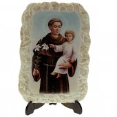 Icona effetto pietra "Sant'Antonio di Padova" - dimensioni  15x11 cm