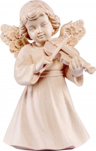 Copertina di 'Statuina dell'angioletto con violino, linea da 10 cm, in legno naturale, collezione Angeli Sissi - Demetz Deur'