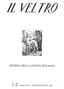 Copertina di 'Il Veltro. Rivista della societ italiana (2022) vol.1-2'