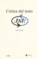 Critica del testo (2018). Vol. 21/2