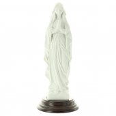 Statua in resina bianca "Madonna di Lourdes" - altezza 20 cm