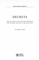 Decreta. Selecta inter ea quae anno 2009 prodierunt cura eiusdem apostolici tribunali edita. Vol. XXVII - Tribunale della Rota romana